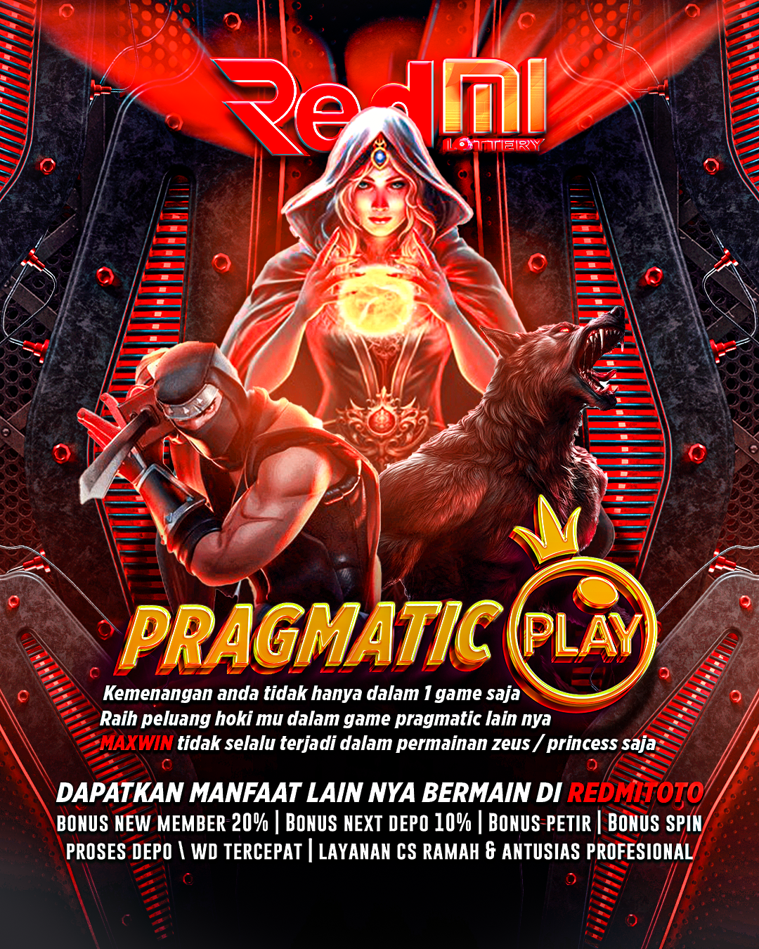 REDMITOTO punya gelar sebagai mega bandar online terpercaya, dan menjadi agen slot gacor dengan RTP