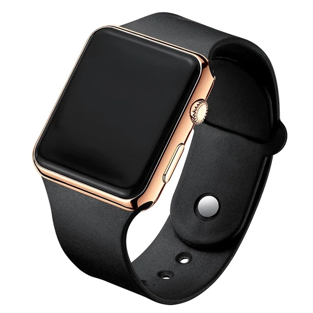 New LED Watch Pink Strap for Digital Watch Silicone Band Women Watch Men Watch Wrist Watch Smart Wat