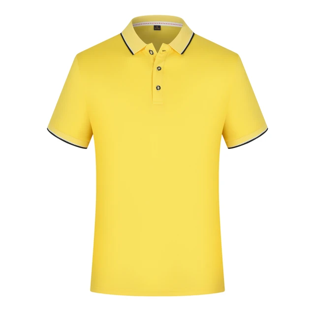 Design Your Logo POLO Printing Brand Logo Summer Cool Short Sleeve Solid Classic Polo Shirts Custom