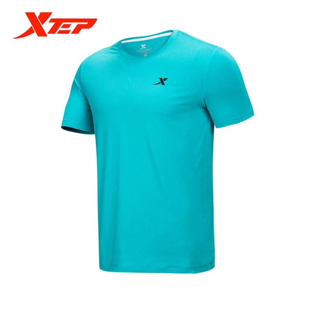 Xtep Men's Summer Pure Color T-shirt Men's Casual Top Men's Sports Pure Cotton Short Sle