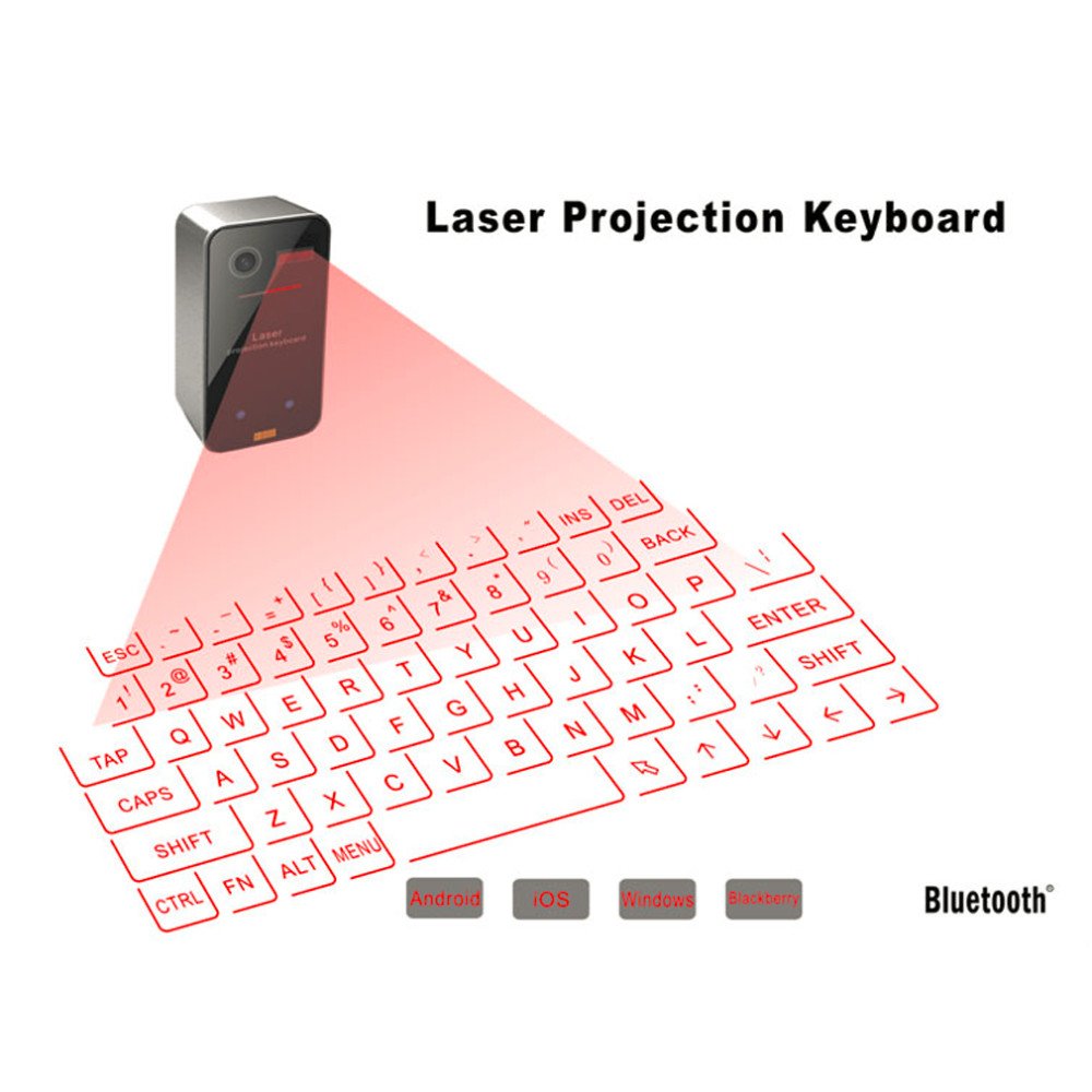 Virtual Laser Keyboard Bluetooth-compatible Wireless Projector Phone Keyboard For Computer Iphone Pa