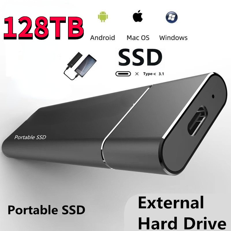 New High-Speed Hard Disk 500GB 2TB 4TB 8TB 16TB 32TB 64TB SD Mobile External Hard Disk USB 3.1/Type-