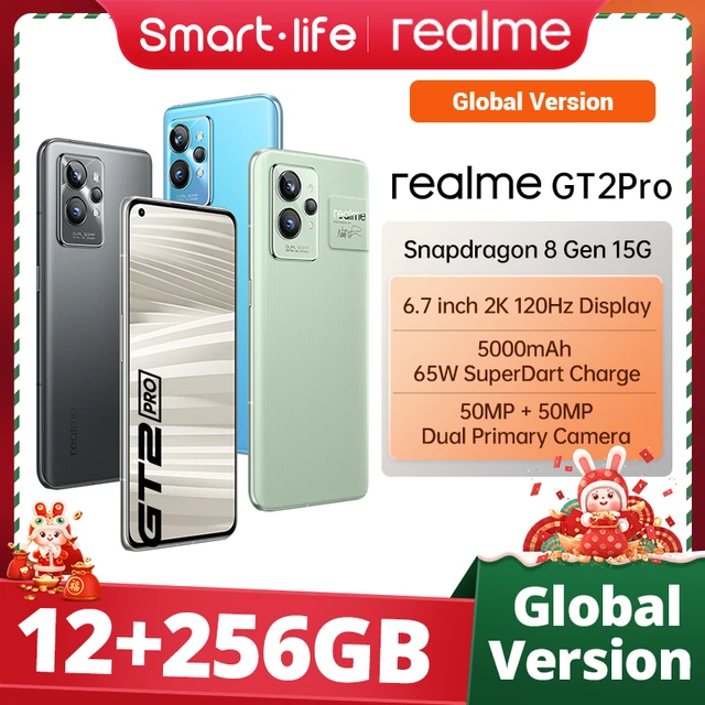 Global version realme GT 2 Pro 5G Smartphone Snapdragon 8 Gen 1 SONY IMX766 Camera 6.7"120Hz 2K 
